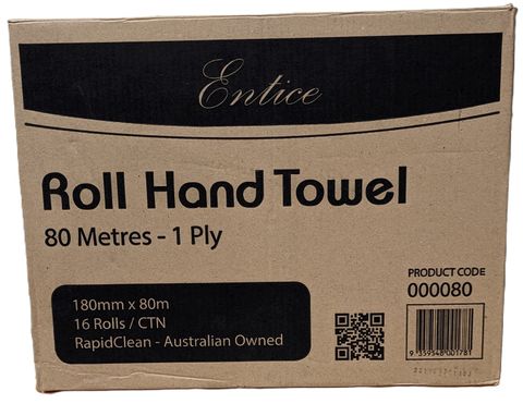 Entice Roll Towel 80m ctn16 soft