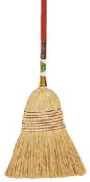 8 Tie Genuine Pure Millet Broom - King