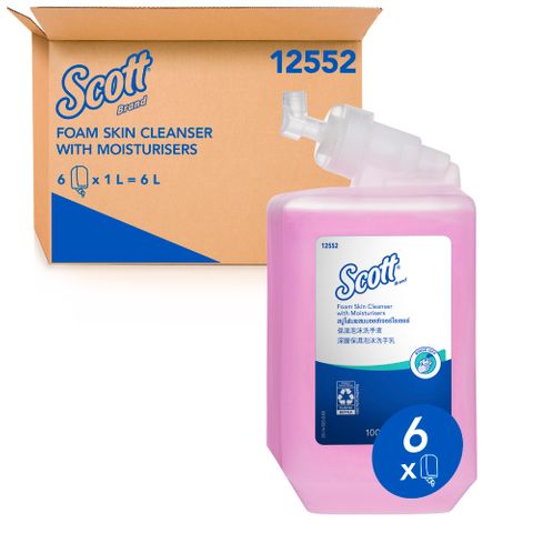 Scott Luxury Foam Soap ctn6 1lit