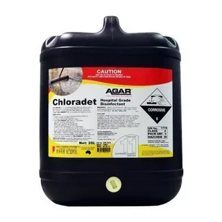 Agar Chloradet 20l foaming caustic clean