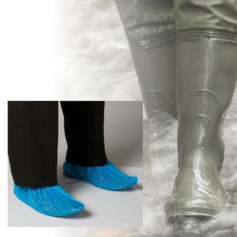 Chlorinated Polyethylene Shoe Cover p100