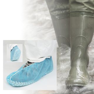 Polypropylene Shoe Cover Blue Non-slip