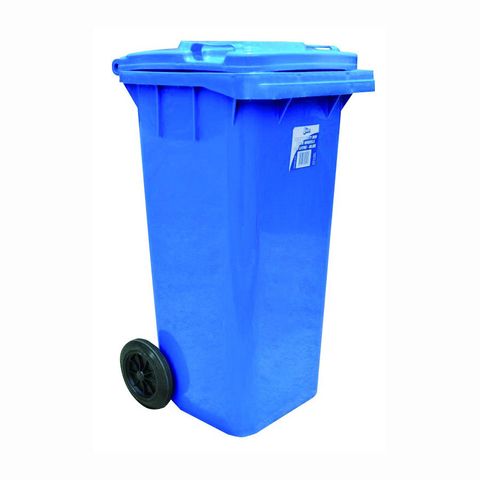 Heavy Duty Bin with Wheels 120l Blue