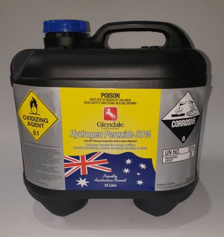 Hydrogen Peroxide 50% 15 Ltr