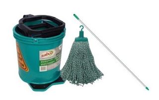 SABCO Green Bucket+mop+handle pkg