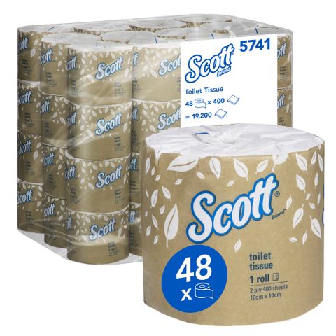 Scott 2 ply 400 Sheet Toilet Rolls (48)