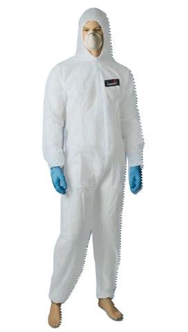 SMS Coverall, Type 5/6 White-Large