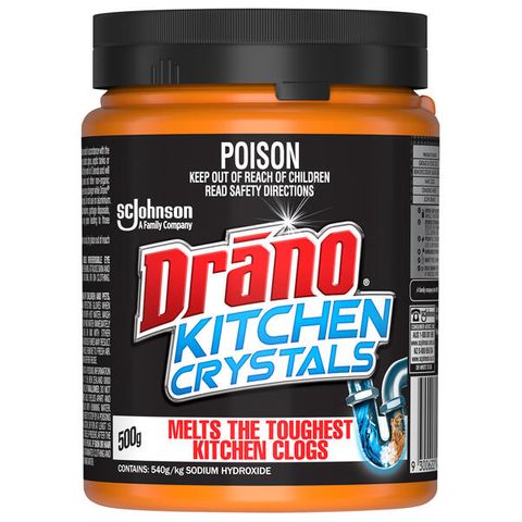 Drano Crystal Drain Cleaner 500g Tub
