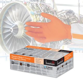 Premium Nitrile Orange Large clearance