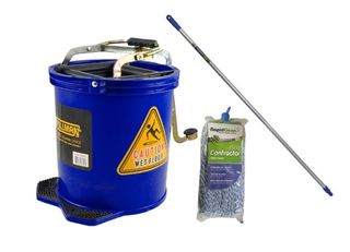 Pullman Blue Mop Handle Bucket package