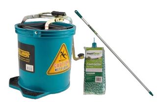 Pullman Green Mop Handle Bucket package