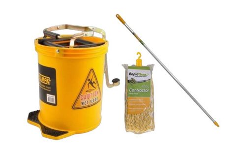 Pullman Yellow Mop Handle Bucket package