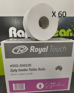 plt60 Royal 300 Jumbo Toilet Roll 2ply