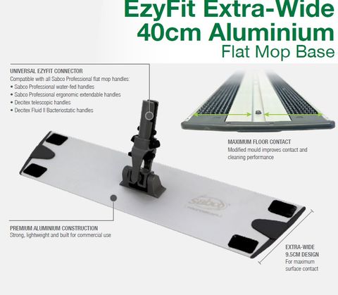 EzyFit Extra-Wide 40cm Aluminium FlatMop