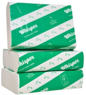 Whisper Compact Hand Towel 19cm 1ply