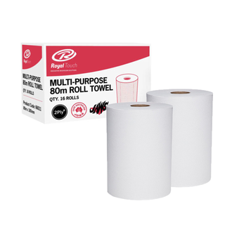 Rapid 80m Roll Towel 2 ply Perf