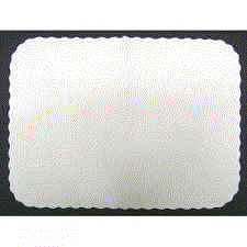 TRAYCOVERS WHITE SCALLOPED EDGE (250 PACK)