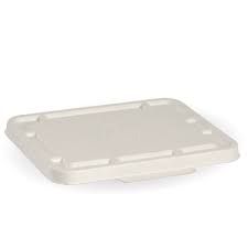 2/3 COMPARTMENT BIOCANE TAKEAWAY LID - CARTON 500, WHITE