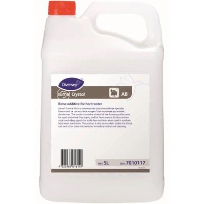 DIVERSEY SUMA CRYSTAL A8 RINSE AID 5L