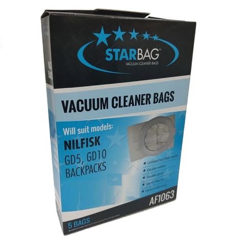 CLEANSTAR AF1063 VACBAG NILFISK GD5 (5 PACK)