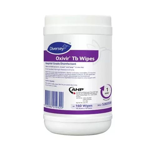 DIVERSEY OXIVIR TB WIPES HOSPITAL-GRADE 160PK