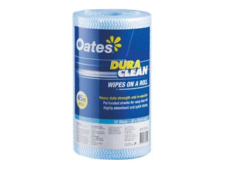 OATES DURACLEAN WIPES ON A ROLL - BLUE