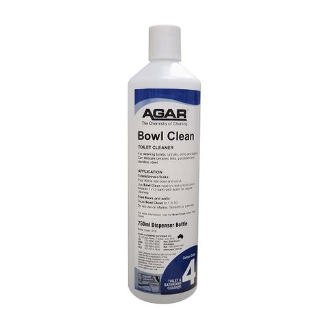 AGAR BOWL CLEAN SCREEN PRINTED BOTTLE #4 750ML