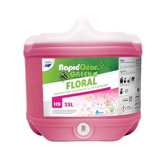 RAPIDCLEAN FLORAL DEORDORISER FRESHENER 15L