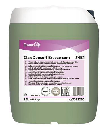 DIVERSEY CLAX DEOSOFT BREEZE CONC 54B1 15L