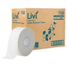 LIVI ESSENTIALS JUMBO ROLL 2PLY/8ROLLS