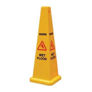 SAFETY CONE WET FLOOR - YELLOW