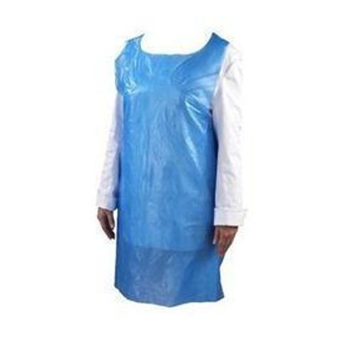 PRO-VAL DISPOSABLE APRON 500 CARTON - BLUE