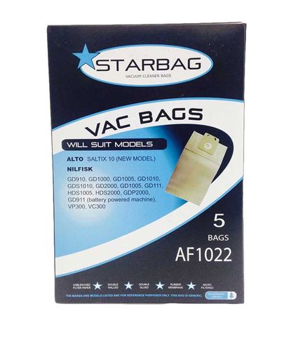 NILFISK AF1022 VAC BAGS 5PK