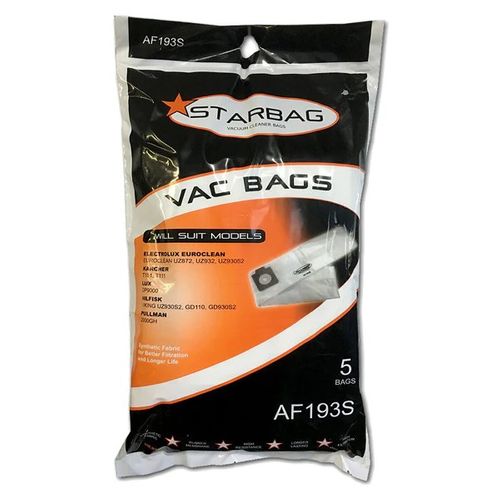 CLEANSTAR AF193S SYNTHETIC VAC BAGS (5 PACK)