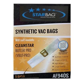 CLEANSTAR BUTLER PRO AF940S SYNTHETIC VACUUM BAGS (5 PACK)