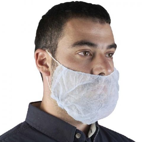 PROVAL BEARD COVER DISPOSABLES - WHITE