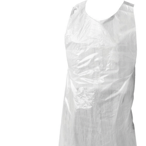 PRO-VAL DISPOSABLE APRON WHITE 500 PACK