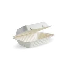 BIOCANE TAKEAWAY SINGLE COMPARTMENT CLAMSHELL CONTAINER (250 CARTON)