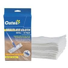 OATES MULTI FIT CLOTH MOP REFILLS (10 PACK)