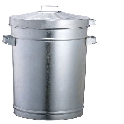 OATES GALVANISED GARBAGE BIN - 46LT