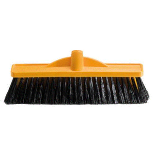 OATES 350MM WORKSHOP MEDIUM STIFF POLY BROOM - HEAD ONLY