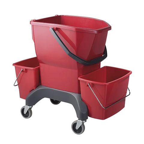 OATES EZY ERGO BUCKET 25L RED