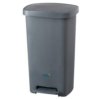 OATES PEDAL BIN - GREY, 50L