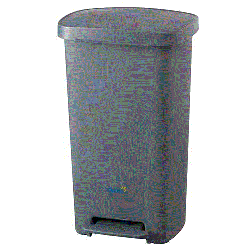 OATES PEDAL BIN GREY 50L