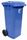 EDCO HEAVY DUTY BIN WITH WHEELS BLUE - 120L