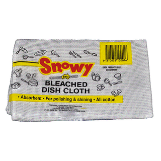 SNOWY BLEACHED DISH CLOTH