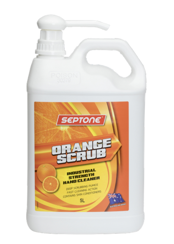 SEPTONE ORANGE SCRUB HAND CLEANER 5L PUMP