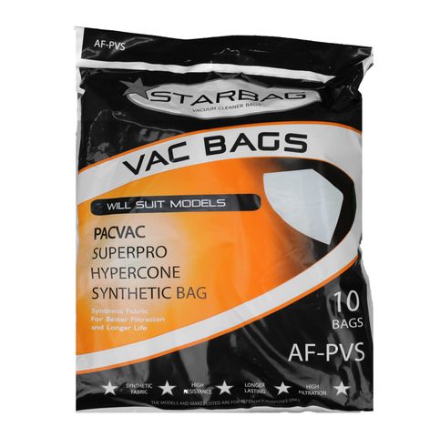 CLEANSTAR AF-PVS PAC VAC SYNTHETIC BAGS (10 PACK)