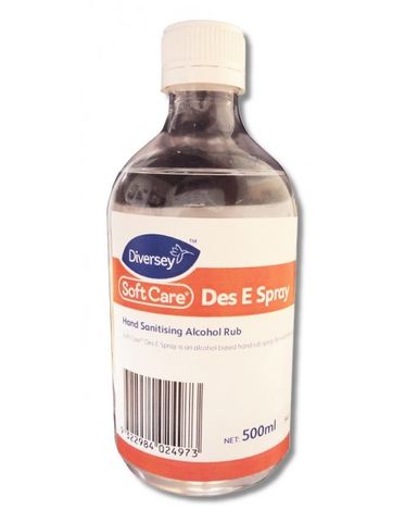 DIVERSEY SOFTCARE DES E HAND SANITISER 500ML