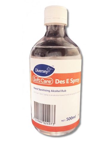 DIVERSEY SOFTCARE DES E HAND SANITISER 500ML